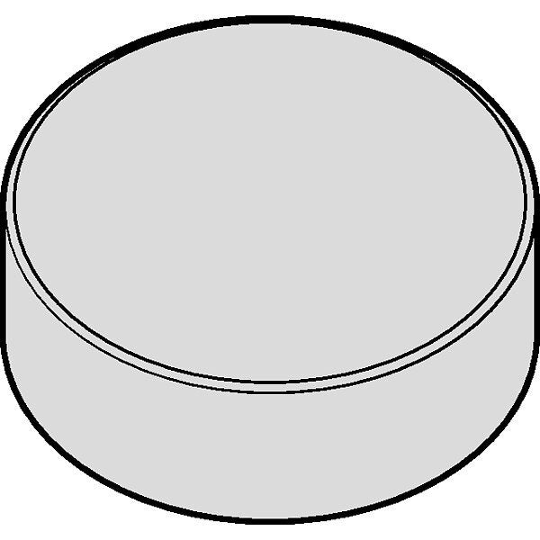 Insert, Round, 0.5000 in, None, Ceramic