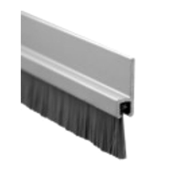 Door Weatherstripping, Brush, Gray, 84