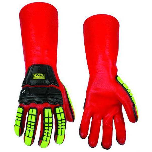 R-Chem Impact Glove, Short Cuff, XL/2X, PR