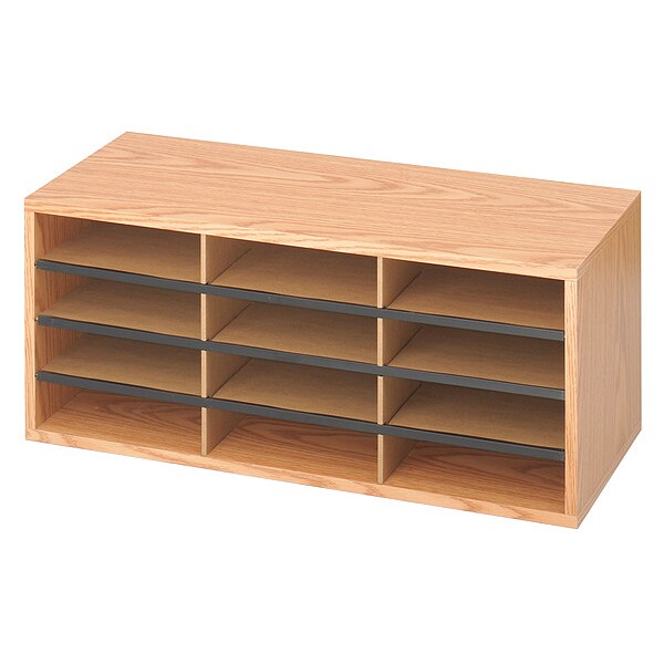 Wood/Corrugated Literature Organizer, 12