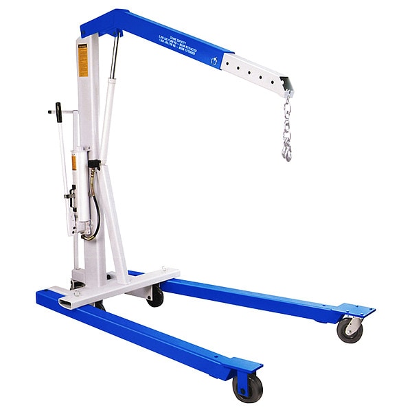 Mobile Floor Crane, Steel, 2200 lb.