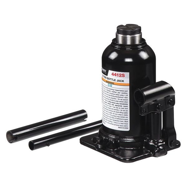 Fully Welded Short Bottle Jack, 12 tons