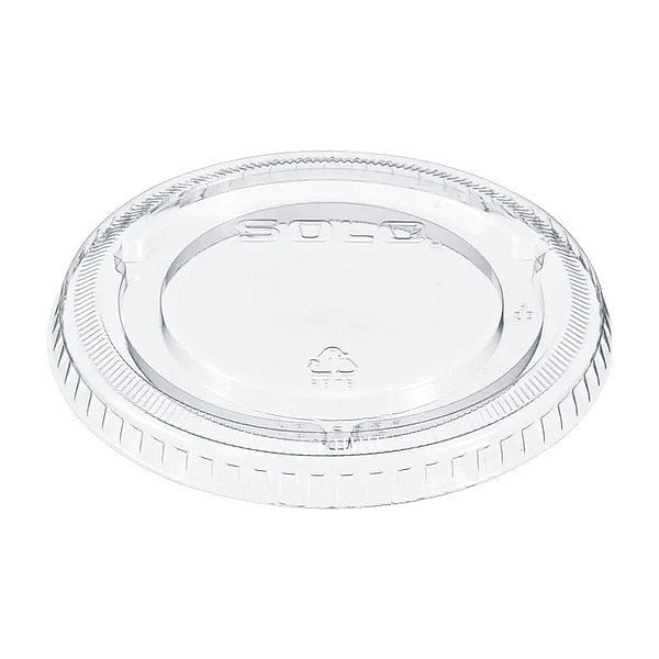 Lid for 9 to 24 oz. Cold Cup, Flat, Non Vented, Clear, Pk1000