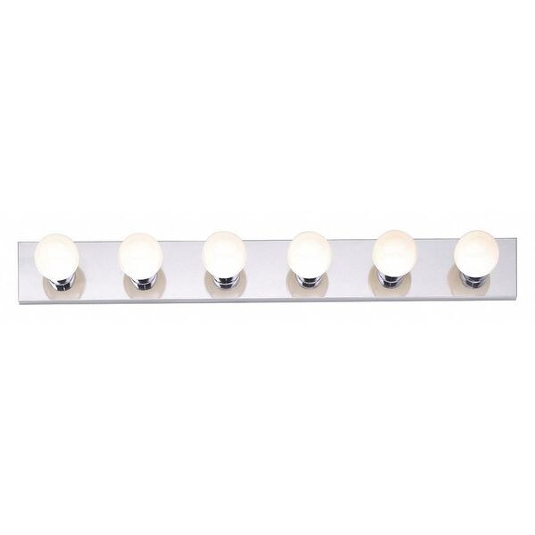 6 Light 36 in. Vanity Strip Polished Chrome