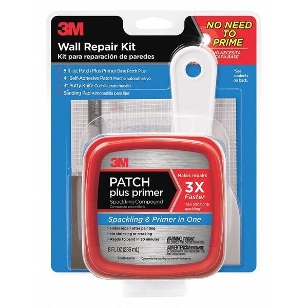 Patch Plus Prime Wall Repair Kit, 8 oz, Tub, White