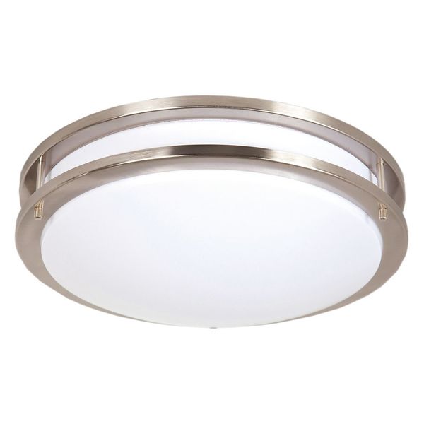 LED Nickel Ceiling Fixture 1650 Lumens