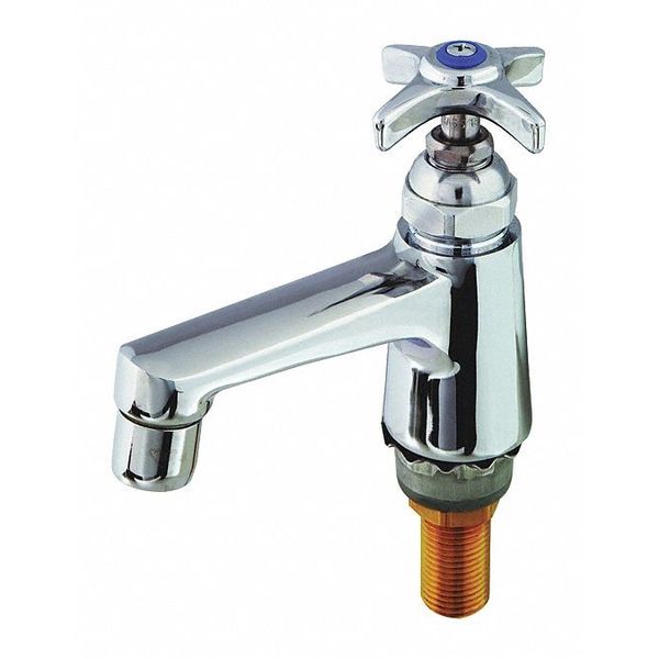 Manual Single Hole Mount, 1 Hole Single Hole, Single Temperature Faucet, Polished chrome