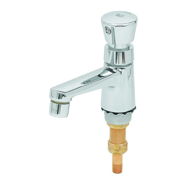 Metering Single Hole Mount, 1 Hole Metering Faucet, Single Hole, Polished chrome