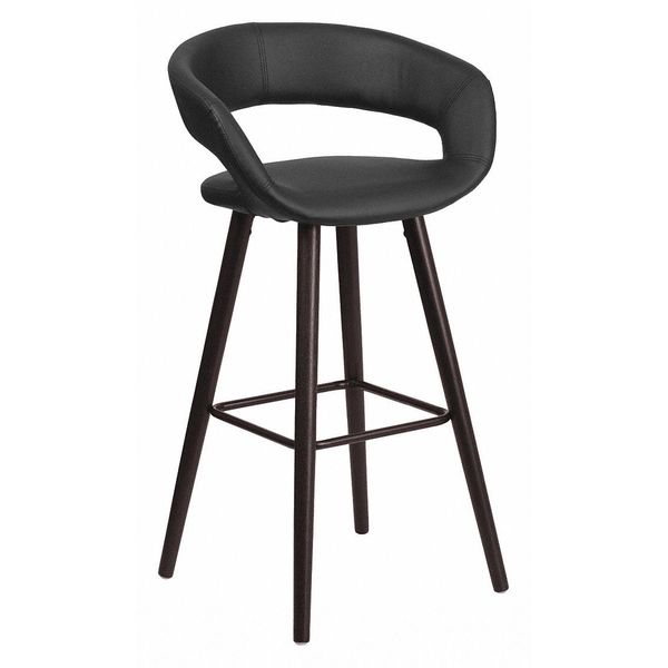 Black Vinyl Barstool, 29