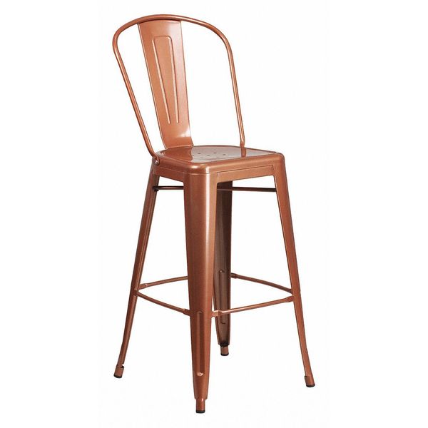 Coppr Metal Outdoor Stool, 30