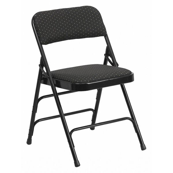 Black Fabric Metal Chair