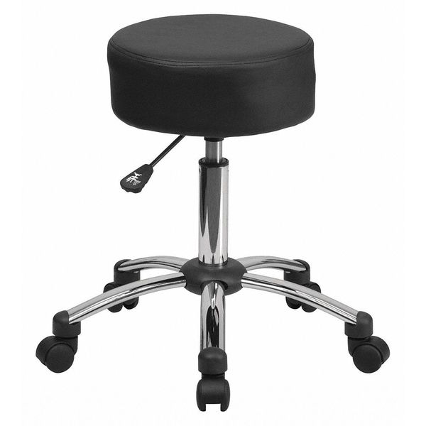 Black Leather Medical Stool