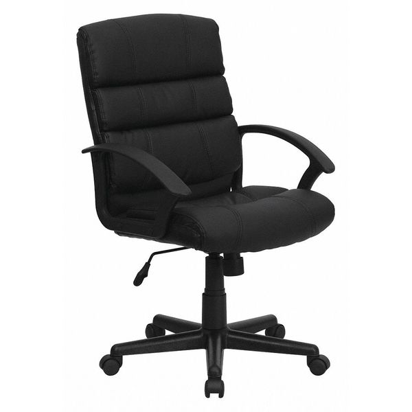 Leather Task Chair, 17-1/2
