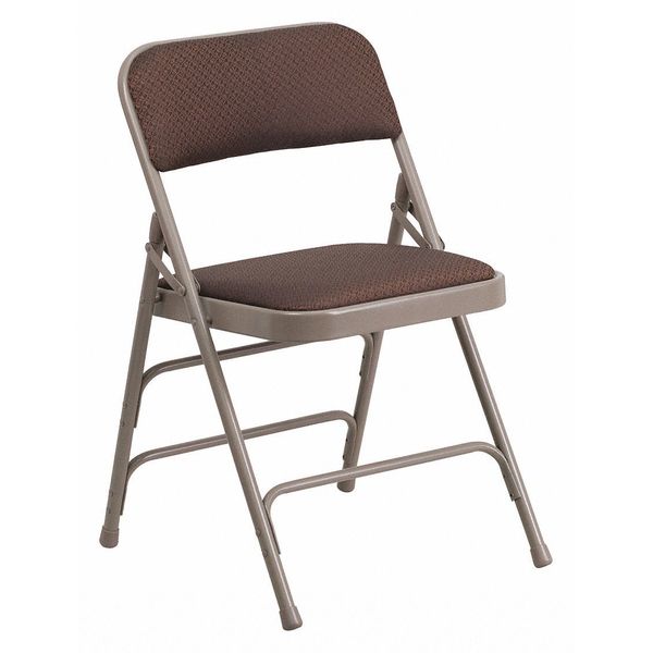Brown Fabric Metal Chair