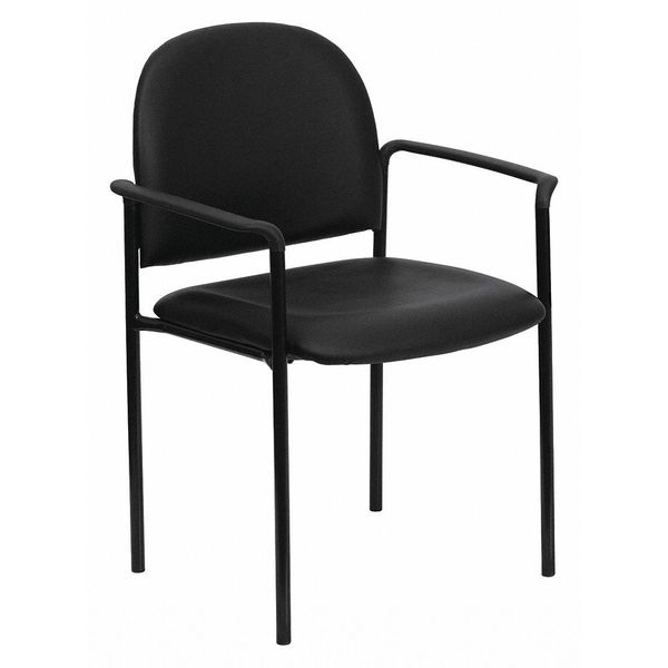 Black Vinyl Stack Chair