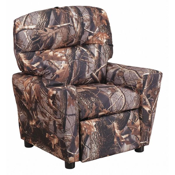 Camo Fabric Kids Recliner, 25