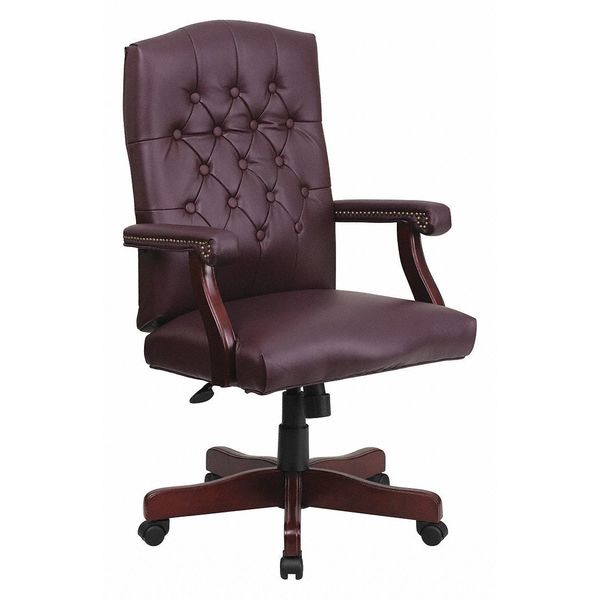 Leather Executive Chair, 19-1/2