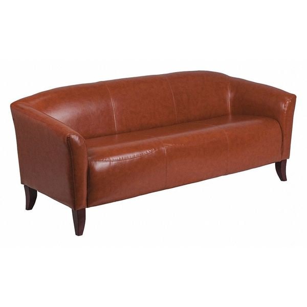Cognac Leather Sofa, 29