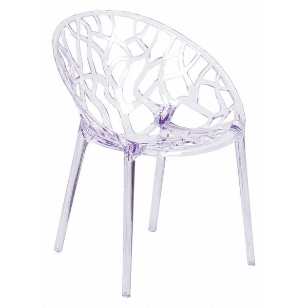 Specter Series Transparent Stacking Side Chair