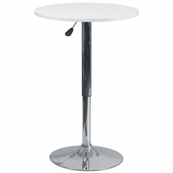 Round Round Adjustable Wood Table, 23.75