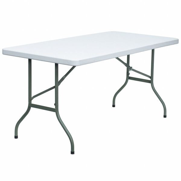Rectangle Wh 30X60 Plastic Fold Table, 30