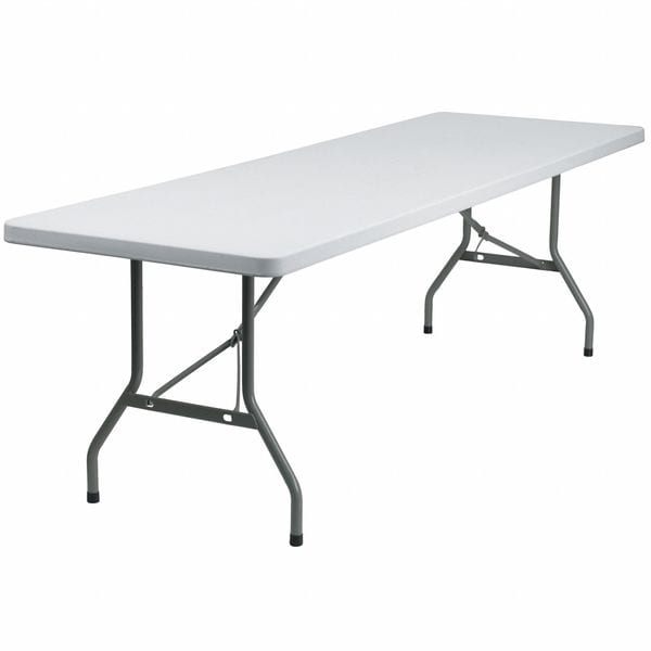 Rectangle Wh 30X96 Plastic Fold Table, 30