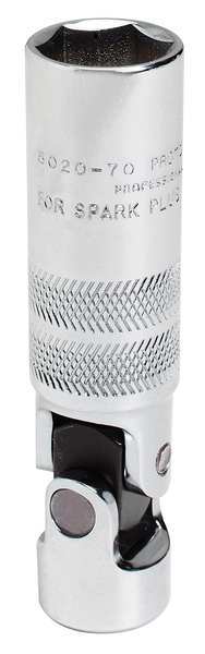 3/8 in Drive Universal Spark Plug Socket 13/16 in, SAE
