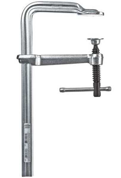 ClassiX All?Steel Screw Clamp, 12 in, 5-1/2 in Throat, Sliding Arm Bar Clamp, Standard Swivel Pad
