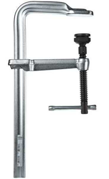 Bar Clamp, Max Jaw Opening 24 in, Throat Depth 5 1/2 in, Steel Handle