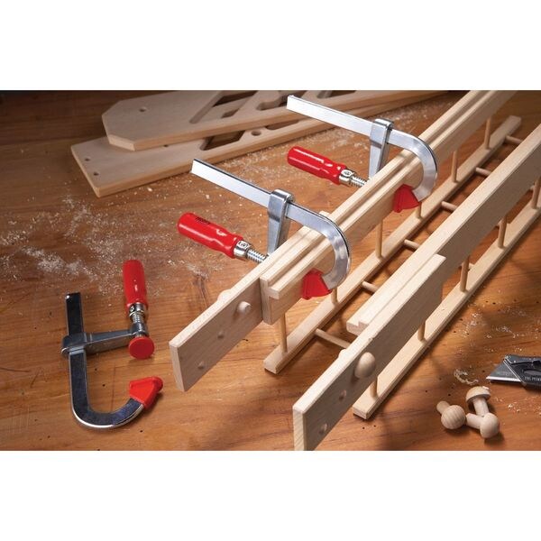 4 in Bar Clamp Wood Handle and 2 in Throat Depth