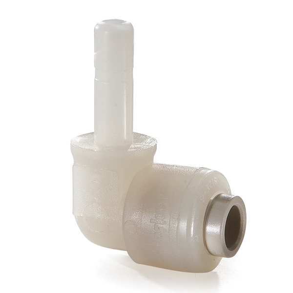 Kynar(R) 90 Degree Plug-In Elbow, 1/4 in Tube Size