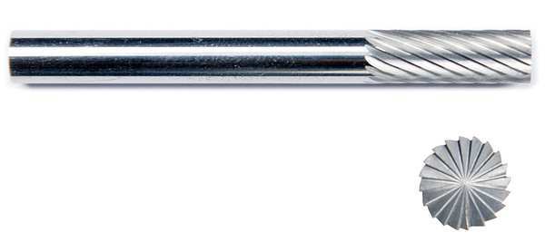 Carbide Bur, End Cut, 1/4