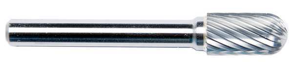 Carbide Bur, Cylindrical Ball Nose, 3/8