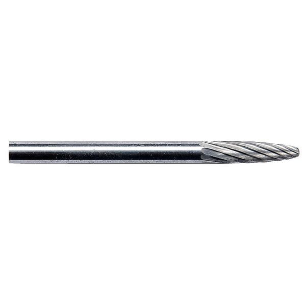 Carbide Bur, Round Nose Tree, 1/4