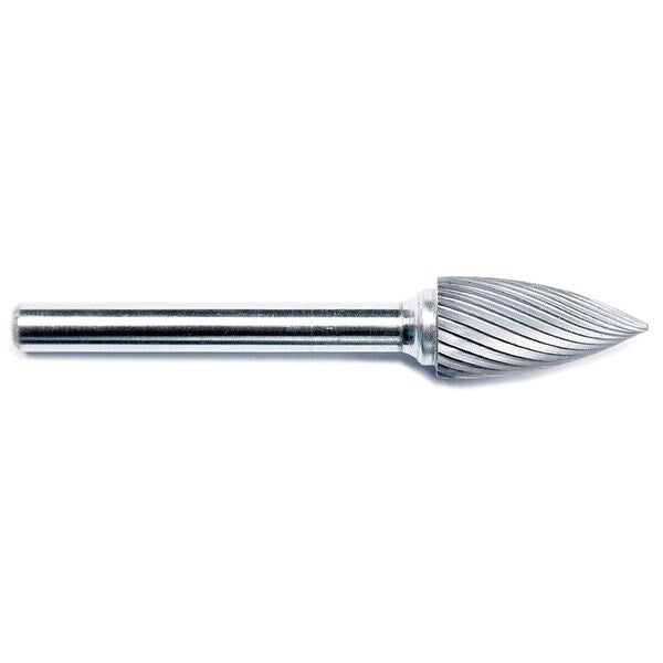Carbide Bur, Flame, 1/2