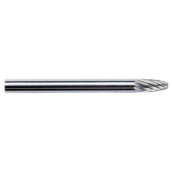 Carbide Bur, Pointed Cone, 1/8