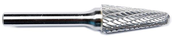 Carbide Bur, Pointed Cone, 1/4