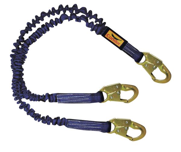 Shock Absorbing Lanyard, 4 ft. 6