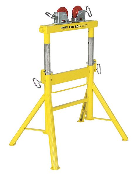 Roller Head Pipe Stand, 1/2 to 36 In.