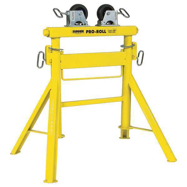 Roller Head Pipe Stand, 1/2 to 36 In.
