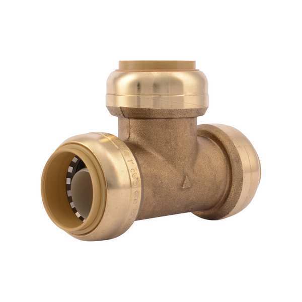 DZR Brass Tee, 1 in Tube Size