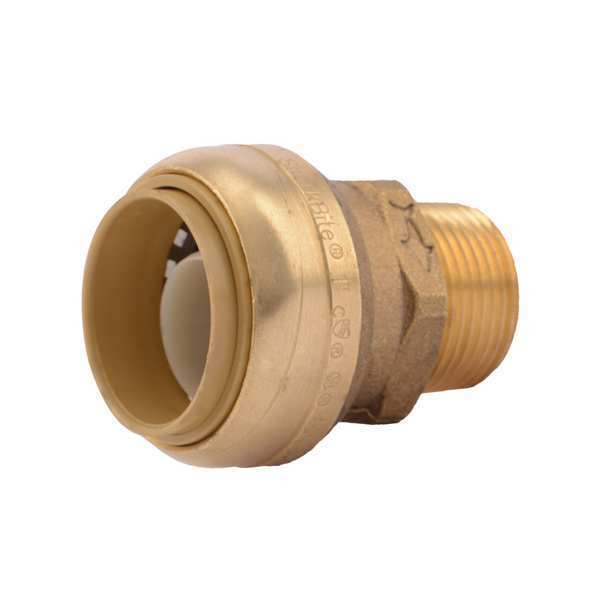 DZR Brass Male Reducing Adapter, 1 in Tube Size