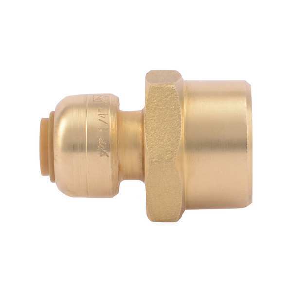 DZR Brass Female Reducing Adapter, 1/4 in Tube Size