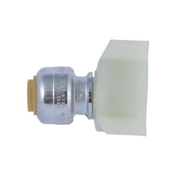 Chrome Plated DZR Brass Faucet Connector, 1/4 in Tube Size