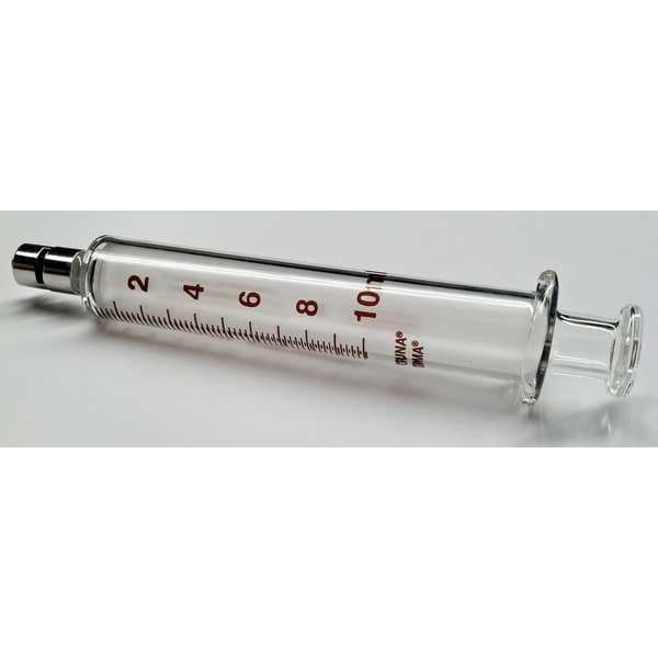 Glass Syringe, Metal Luer Lock, 10 mL