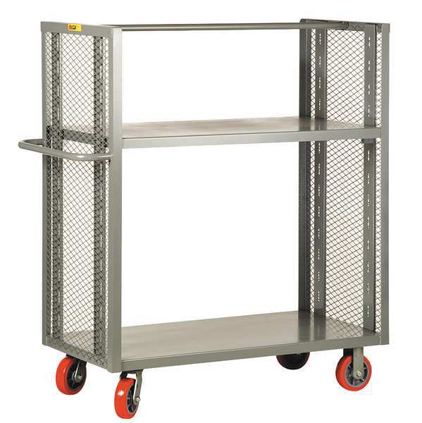 12 ga. Steel 2 Sided Mesh Stock Cart 3600 lb. Capacity, 54