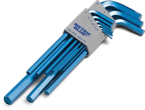 9 Piece Metric L-Shape Hex Key Set, UST195588