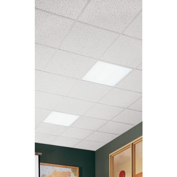 Fissured Ceiling Tile, 24 in W x 24 in L, 16 PK