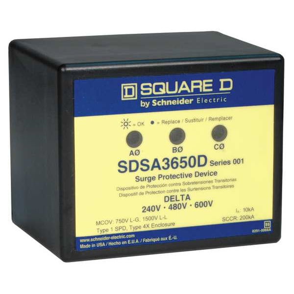 Surge Protection Device, 3 Phase, 600V