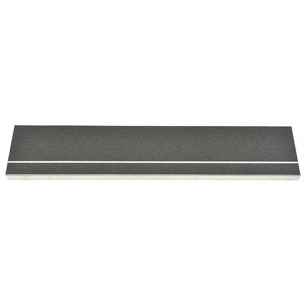 Stair Tread Cover, Black, 48 in. W, Alum